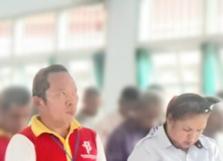 Kunjungan Pembimas Katolik di Lapas Kelas II B Kota Sorong, Membuat Narapidana Menangis Mendaraskan Doa Rosario