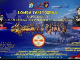 Lomba Tari Yospan Kapolda Cup Warnai HUT Polairud ke-75, Wujud Pelestarian Budaya Papua