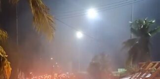 Ribuan umat Kristiani dari berbagai denominasi gereja se Papua Barat Daya meramaikan Kota Sorong melalui pawai obor