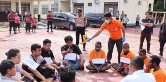 Mencekam Pembunuhan Rekonstruksi: Pejabat Kepolisian, JPU, Penyidik Gabungan, Kuasa Hukum dan Keluarga korban Tersangka