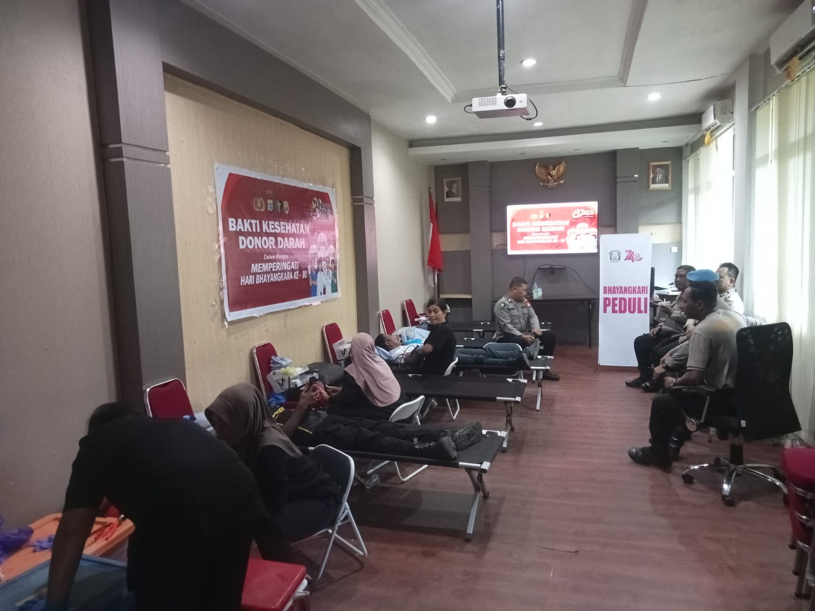 Pembagian sambako Hanya diperuntukan bagi keluarga tahanan yang ada di Polsek Sorong Timur, Polsek Sorong Barat dan Polsek Sorong Kota