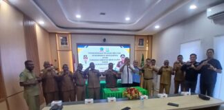 Bupati Kabupaten Sorsel Bersama Kajari Sorong, Teken MoU Penyelesaian Tapal Batas