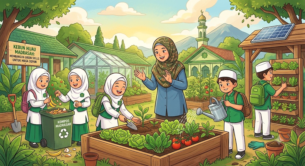 Green skills kemudian menjadi jembatan antara pembelajaran dan aksi nyata. Murid tidak cukup mengetahui dampak perubahan iklim, tetapi juga harus mampu mencari solusi.