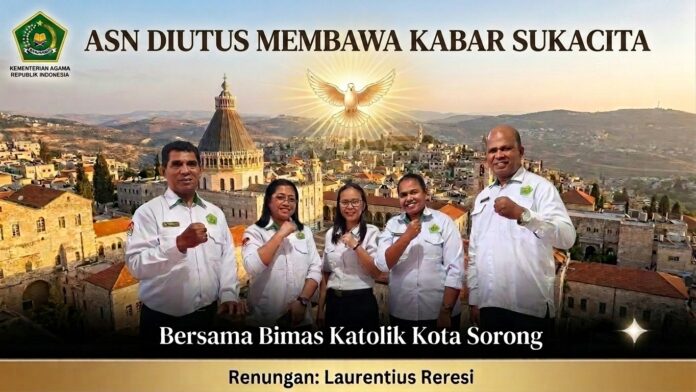 WhatsApp Image 2026-08-31 at 11.26.46 Aparatur Sipil Negara atau "ASN diutus membawa warta sukacita", demikian tema renungan Bimas Katolik, Kantor Kementerian Agama Kota Sorong