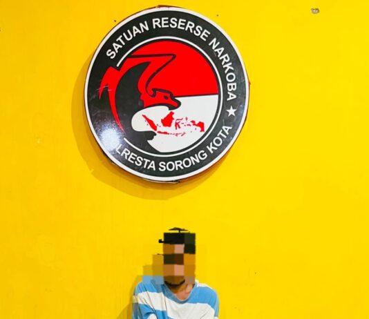 Kapolresta Kombes Pol. Amry Siahaan, S.I.K., M.H.,: Resnarkoba Kota Sorong Berhasil Menciduk Pemuda Sembunyikan Sabu