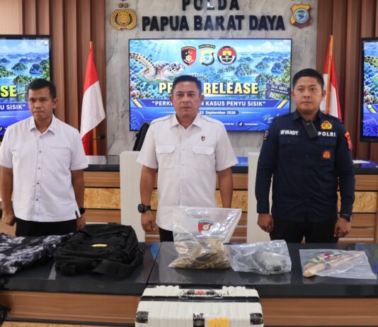 Tindak Pidana Konservasi Penyu di Raja Ampat, Ditreskrimsus Polda Papua Barat Daya Ungkap
