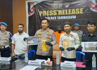 Satuan Reserse Narkoba Polres Tambrauw Mengungkap Penyalahgunaan Narkotika di wilayah Kota Sorong