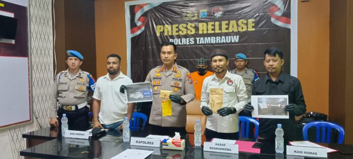 Satuan Reserse Narkoba Polres Tambrauw Mengungkap Penyalahgunaan Narkotika di wilayah Kota Sorong