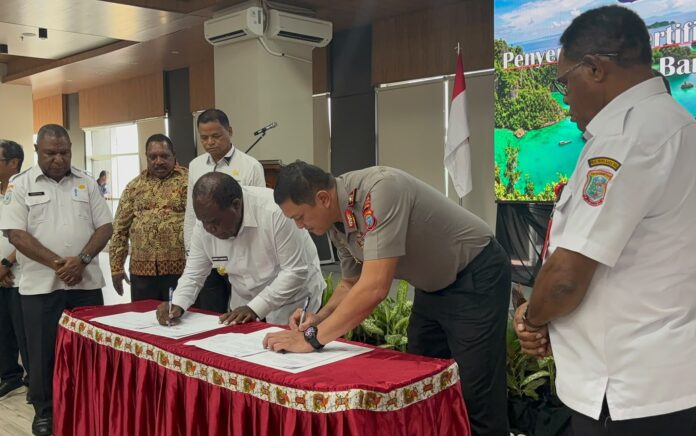 Pembangunan Mako Polda Papua Barat Daya, Pemkab Sorong Hibahkan 10 Hektare Tanah 
